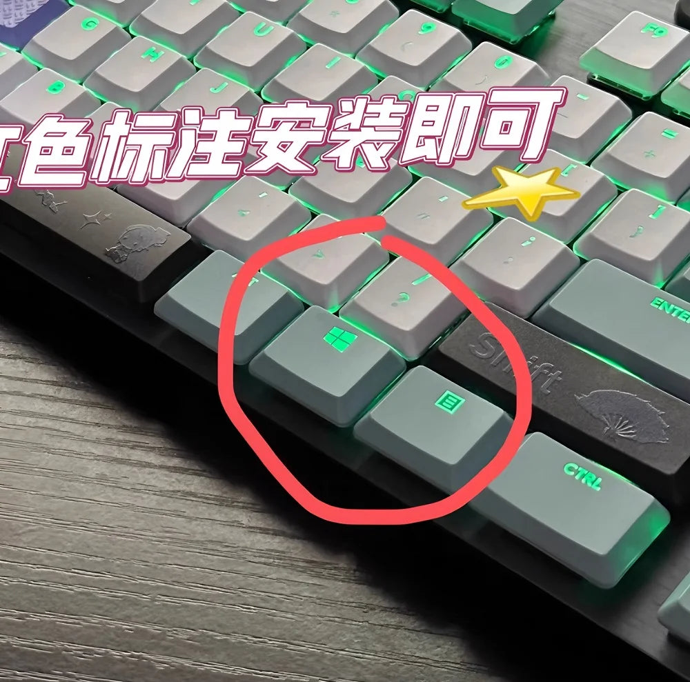 G915 913 TKL G815 G813 strukturierte, rutschfeste, transparente, hintergrundbeleuchtete Tastenkappe, geeignet für Logitech mechanische Tastaturen