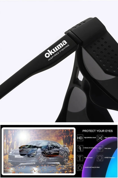 Okuma Fashion Polarized Glasses UV400 Anti Stray Light, Suitable for Cycling, Driving, Fishing, Mountaineering, Hunting, etc