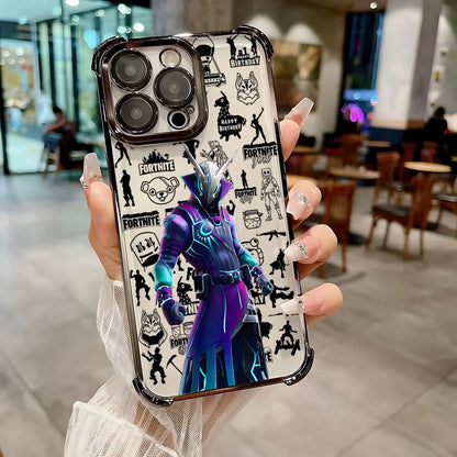 Hot Game F-Fortnites Beschichtete Handyhülle für Samsung A37 A57 A07 A36 A16 A06 A35 A55 A25 A26 A05s A15 A54 A34 A24 A14 A05 4G 5G