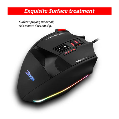 ZELOTES C13 Wired Mouse Programming Gaming Mouse 13 Keys 10000DPI RGB Light Laser Mouse for Laptop Computer PC