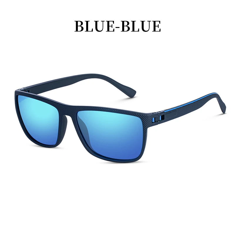 Fashion High Quality Brand New Polarized UV400 Sunglasses Men Women‘s Square Matte Frame Glasses