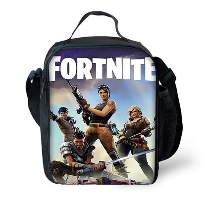 Bolsa térmica infantil aislada Hot Game FortniteS de gran capacidad para niño y niña, estudiante, picnic al aire libre, lonchera reutilizable con enfriador térmico