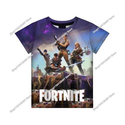 Summer Fashion Fortnite Mascot 3D Print Kids T-Shirt Casual T-shirt Boys Girls Unisex Children's Clothing T-shirt Tops