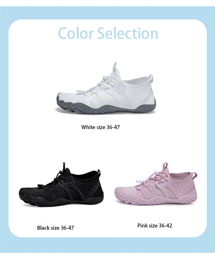 Men Women Wading Shoes Beach Swimming Shoes Outdoor Barefoot Quick-Drying Upstream Shoes Water Sports Diving Fitness Sports Shoe