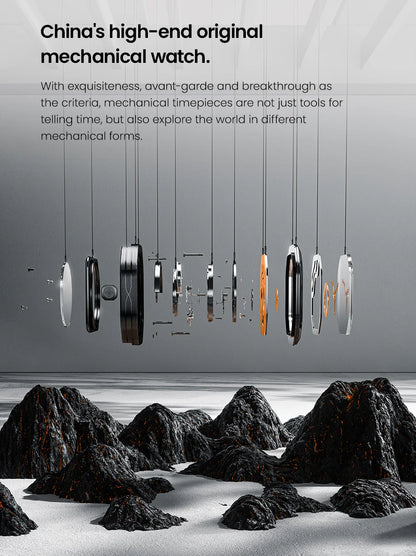 AGELOCER Original Budapest Watch Steel Strap Men's Business Dress Big Calendar Automatic Mechanical Watch Birthday Gift for Men