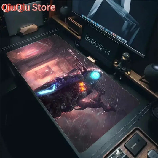 Ana Shrike Overwatch Mauspad Schreibtischmatte mit Polsterung Gaming-Zubehör Prime Gaming XXL Tastaturunterlage Polstermatte