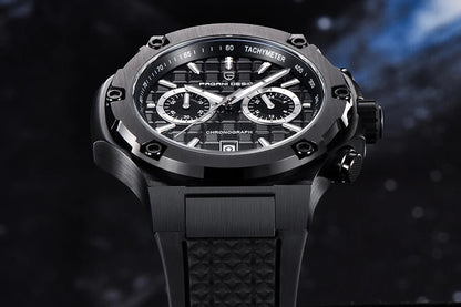 PAGANI DESIGN men’s quartz watches – Luxury sports chronograph, water-resistant, featuring luminescent hands and a sapphire crystal with anti-reflective coating