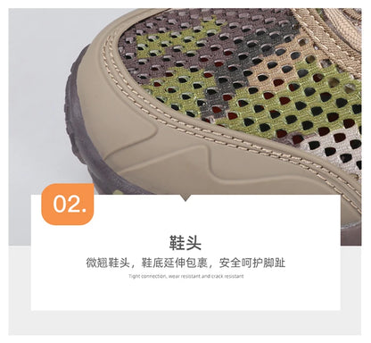 HUMTTO Hiking Shoes Men Breathable Outdoor Sports Climbing Shoes Hunting Shoes Women Trekking Sneakers Ankle Boots Tactical Shoe