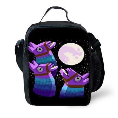 Beliebte Fortnite-Kinder-Isoliertasche mit großem Fassungsvermögen für Jungen und Mädchen, wiederverwendbare Thermo-Kühltasche für Schüler und Outdoor-Lunchbox