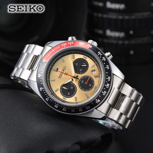 Seiko Fashion Multi-functional Watch Business Leisure Sports Quartz Watch Calendar Waterproof Quartz Watch