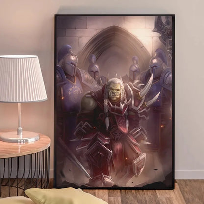 Poster za igru World of Warcraft, kvalitetni otisci i plakati, HD kvaliteta, zidna umjetnost, studija, kućni dekor