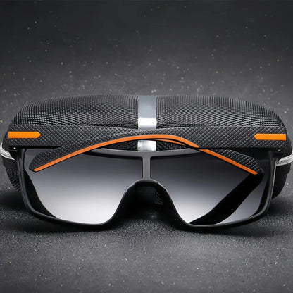 Oversized Square Fashion Sunglasses Monolithic UV400 Lens for Driving Vacation Daily Unisex Retro Shield Classic Elegance