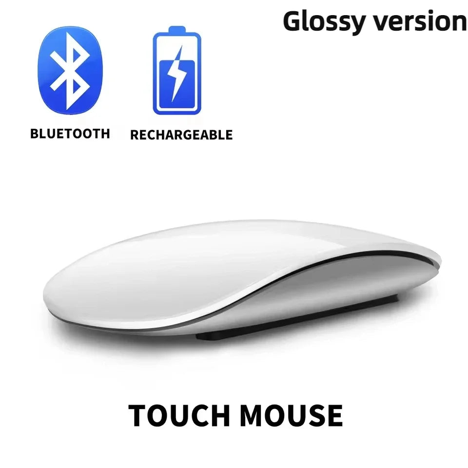 Ratón inalámbrico Magic de modo dual Bluetooth, táctil, delgado, recargable y ergonómico para MacBook Air Pro, PC, laptop, ordenador portátil y notebook 2026