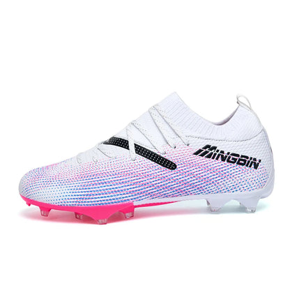 Men Turf Soccer Shoes Cleats Professional Football Boots Breathable Mesh Youth Soccer Anti Skid Male Sneakers Society Chuteira