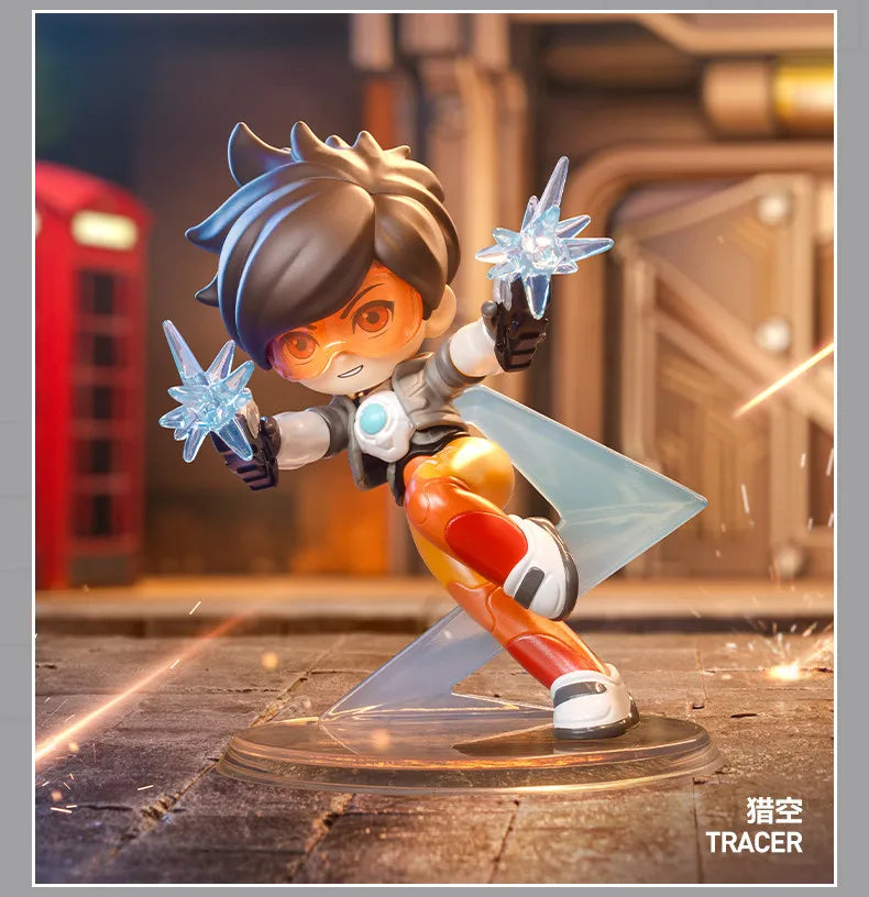 POP MART Overwatch Play of The Game Series Blind Box originale, Mystery Box a sorpresa, graziose action figure anime, ornamenti e statuette