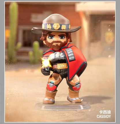 POP MART Overwatch Play of The Game Series Blind Box originale, Mystery Box a sorpresa, graziose action figure anime, ornamenti e statuette