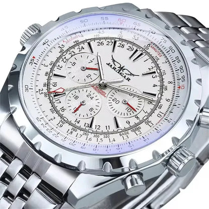 JARAGAR 212 Mechanikus, automata férfi karóra, divatos, üzleti, luxus, heti naptárral ellátott férfi karóra, prémium ajándék, Reloj Hombre