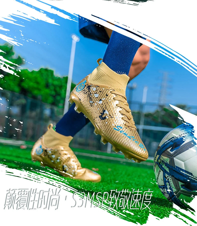 New Men Professional Soccer Shoes Non-slip Football Boots Unisex Breathable Futsal Sports New Cleats Drop Shipping Ultralight