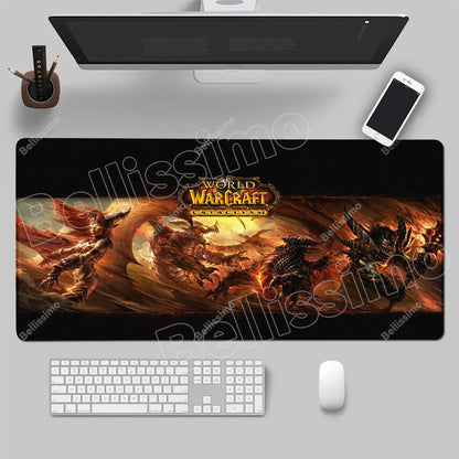 World Of Warcraft 90x40 suuri pelihiirimatto, pelipöydän alusta, Csgo-pelialusta, luonnonkumimatto, grande gamer XXL -tietokoneen hiirimatto
