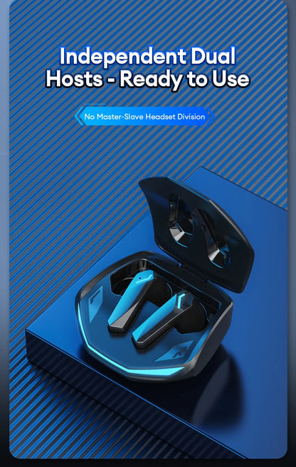 Auriculares inalámbricos Lenovo GM2 Pro TWS Bluetooth 5.3 – Auriculares HD con control táctil y micrófono, auriculares deportivos impermeables