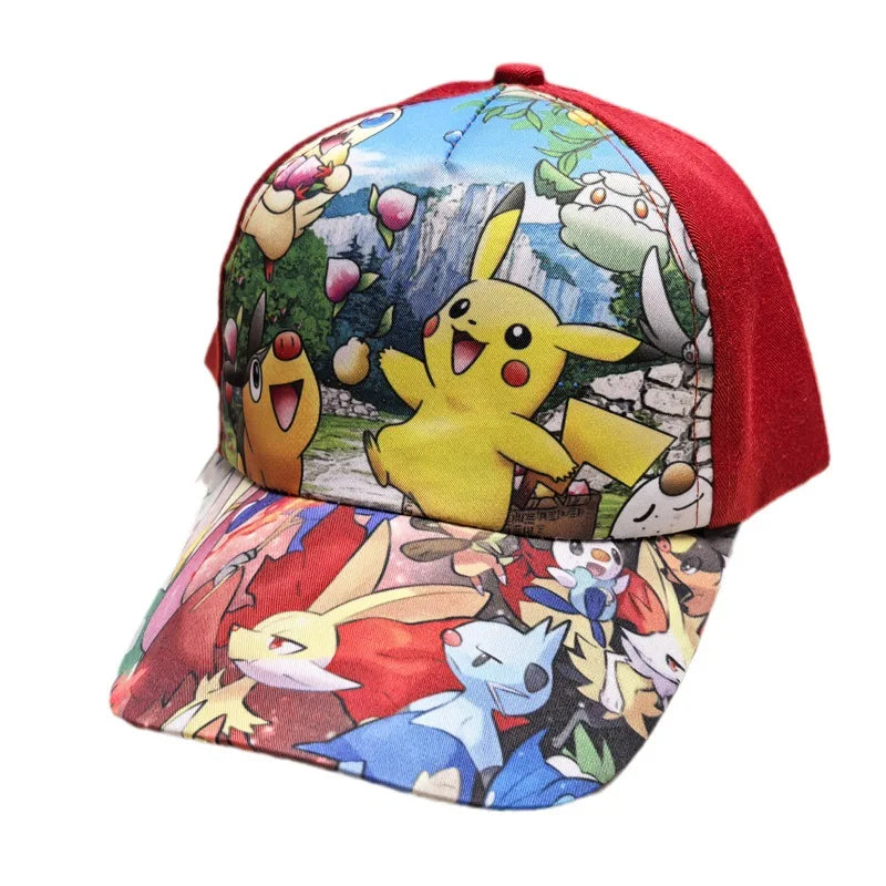 Animuotų „Pokemon“ beisbolo kepurė su Pikachu, reguliuojama „Pokemon“ cosplay, hip-hop stiliaus kepurė vaikams, mergaitėms ir berniukams, anime figūrėlės, žaislai, dovanos vaikams