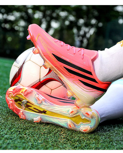 Chaussures de football pour hommes, baskets confortables, chaussures de football de haute qualité avec crampons longs pour garçons - Conception durable et résistante à l'usure