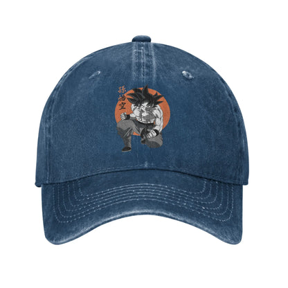 Produit gaming premium Fraquane, Classic DBZ dragon ball Goku Anime Baseball Caps Men Women Distressed Denim Washed Sun Cap Outdoor Running Adjustable Hats Cap