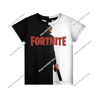 Summer Fashion Fortnite Mascot 3D Print Kids T-Shirt Casual T-shirt Boys Girls Unisex Children's Clothing T-shirt Tops