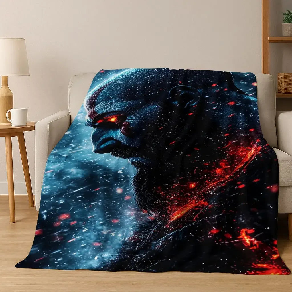 A Classics God of War Kratos Gamer Flannel Throw Blanket Soft Cozy Warm for Home Bedroom Bed Sofa Gift