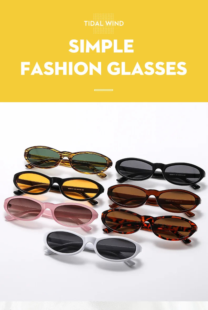 BOYSEEN Men's Hip Hop Style Sunglasses Narrow Frame Orange Eyewear UV400 Travel Beach Sunglasses U400
