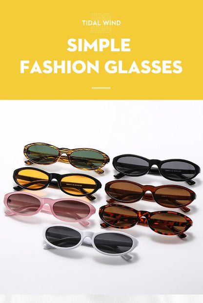 BOYSEEN Men's Hip Hop Style Sunglasses Narrow Frame Orange Eyewear UV400 Travel Beach Sunglasses U400