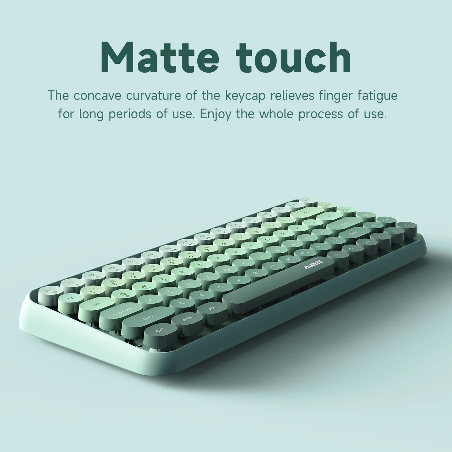 Tastiera wireless Ajazz 308I 18/84 tasti con keycap rotondi, tastiera Bluetooth portatile 2.4GHz con tastierino numerico per tablet, laptop e Android