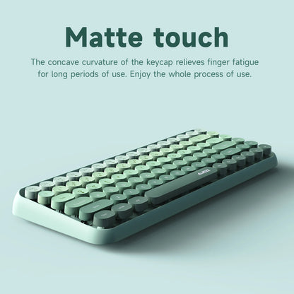 Tastiera wireless Ajazz 308I 18/84 tasti con keycap rotondi, tastiera Bluetooth portatile 2.4GHz con tastierino numerico per tablet, laptop e Android