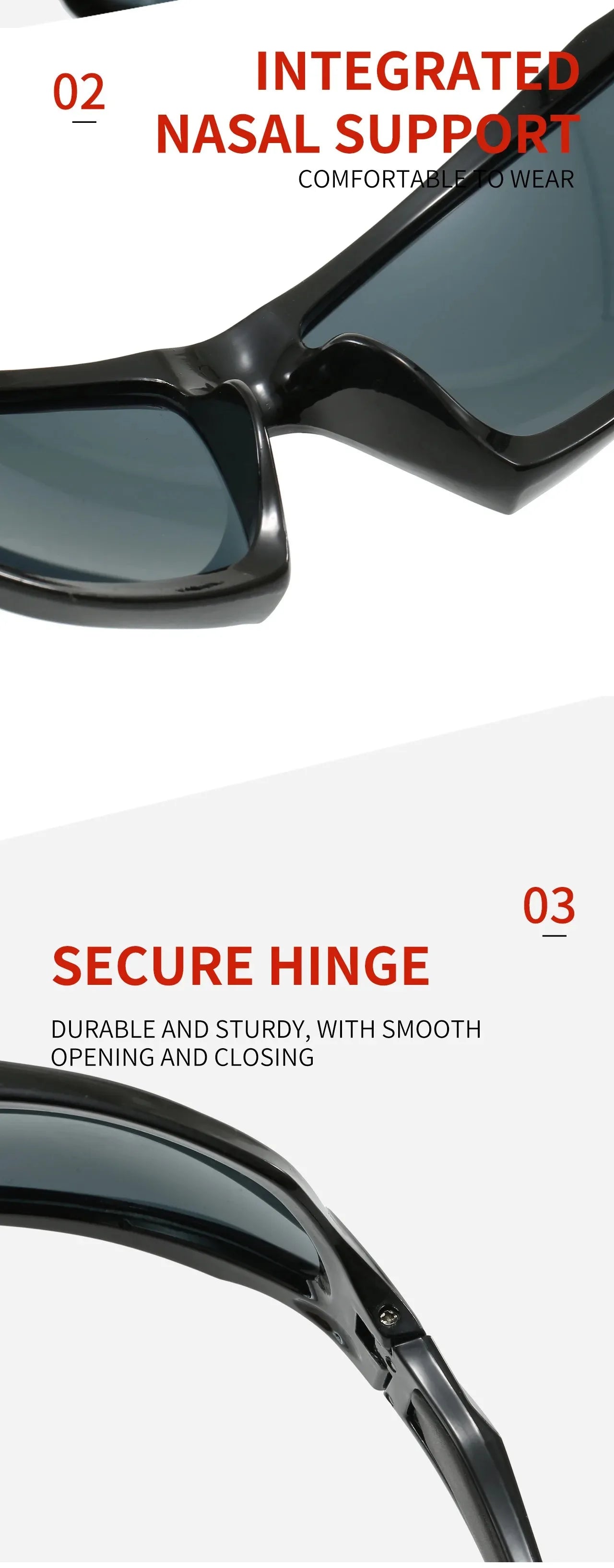 Okuma polarized glasses UV400, windproof and sand resistant to UV glare, avoiding eye damage from external factors