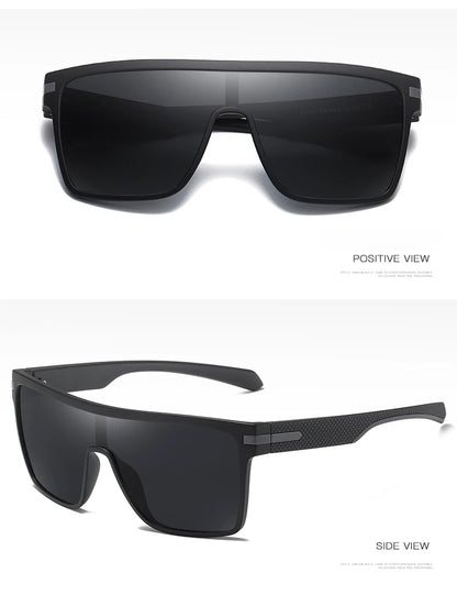 Oversized Square Fashion Sunglasses Monolithic UV400 Lens for Driving Vacation Daily Unisex Retro Shield Classic Elegance