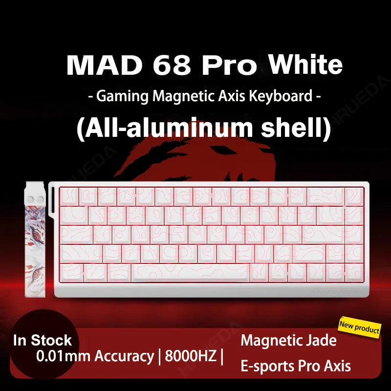 Madlions MAD 60/68 PRO Magnetic Switch Gaming Keyboard E-sport Custom Mechanical Aluminum Keyboard Ergonomics Accessories