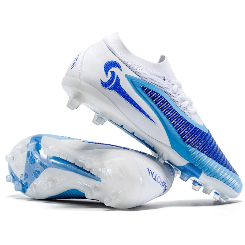 Nouvelles chaussures de football pour hommes, ultralégères, pour l'entraînement en extérieur, livraison directe, chaussures de foot à crampons longs FG antidérapantes