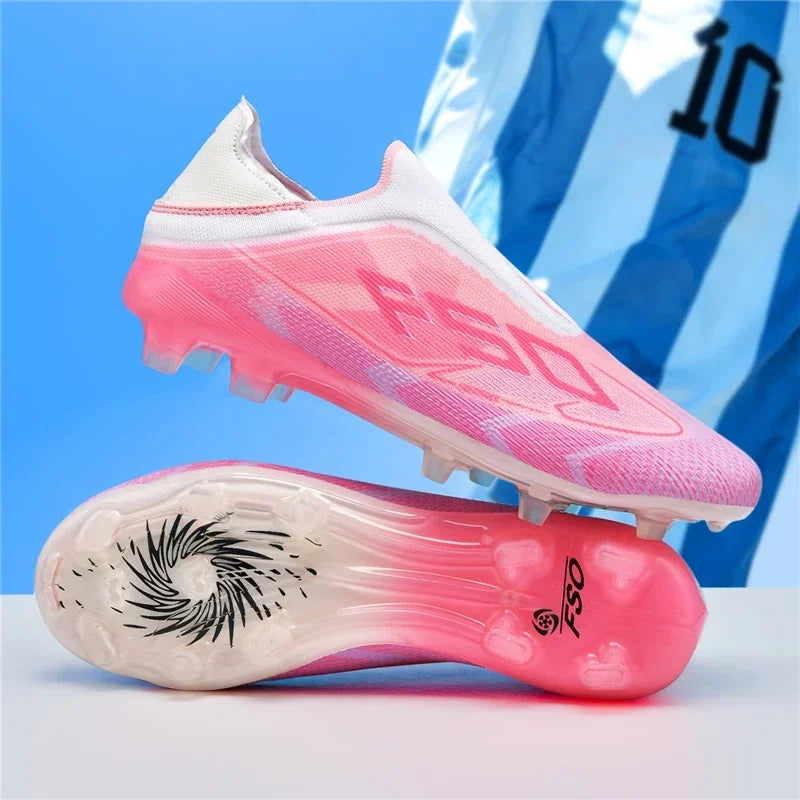 Nouvelles chaussures de football pour hommes, chaussures de sport à cheville haute, respirantes, pour futsal, antidérapantes, ultra-légères, chaussures de football de haute qualité pour matchs en extérieur.