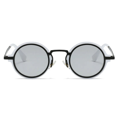 New Retro Small Round Frame Sunglasses for Men's Personalized Steampunk Outdoor Driving Sunglasses Street Photography