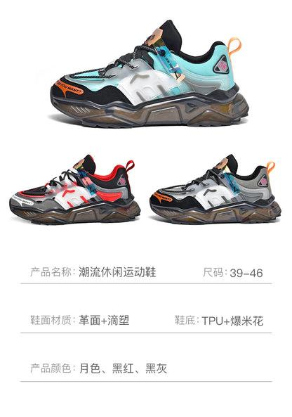 Herrskor Sneakers Herrskor för fritid Herrskor tennis Lyxskor Träningsskor Löpskor Andningsbara skor Modeloafers Löparskor för män