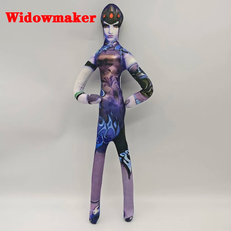 26cm pluszowa figurka z elastycznym drutem do różnych pozycji – Overwatch D.Va / Doomfist / Genji / Widowmaker, pluszowa lalka коллекkcjonerska