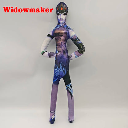 26cm pluszowa figurka z elastycznym drutem do różnych pozycji – Overwatch D.Va / Doomfist / Genji / Widowmaker, pluszowa lalka коллекkcjonerska