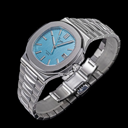 Orologio da uomo Sugess automatico meccanico da polso, movimento Miyota 9015, quadrante MOP, luminoso, impermeabile 5bar, bracciale di lusso S466
