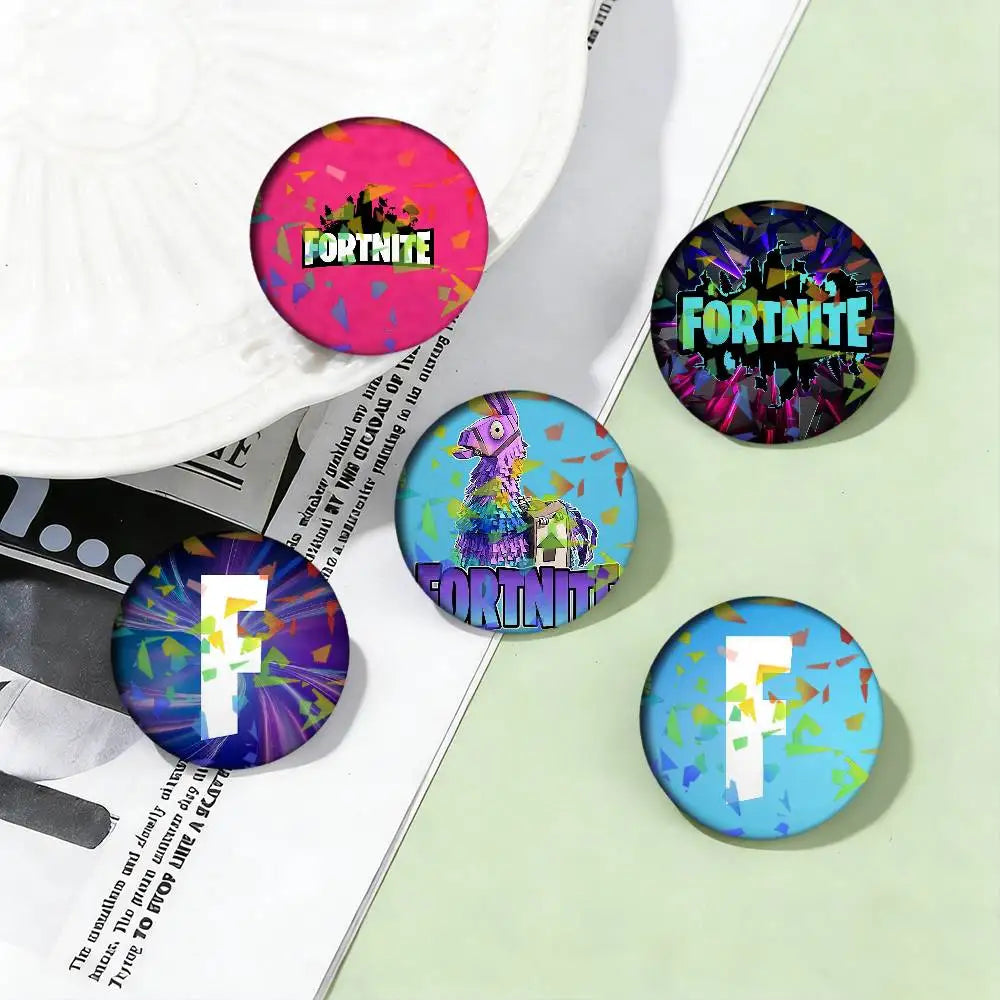 Game F-Fortnite Logo Printing For Laser Badges Pin On Backpack Clothes Hat Brooch Decoration Art Gifts