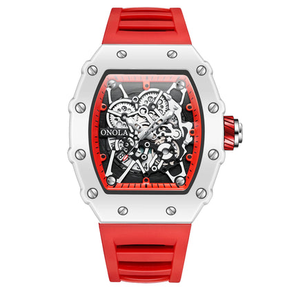TOP Hot Selling Men Watch Fashion Brand ONOLA Quartz Silicone Tape Watches men Clock
