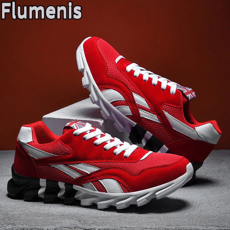 men's and women's running shoes breathable casual sneakers anti-slip vibration comfortable walking shoes 38-46