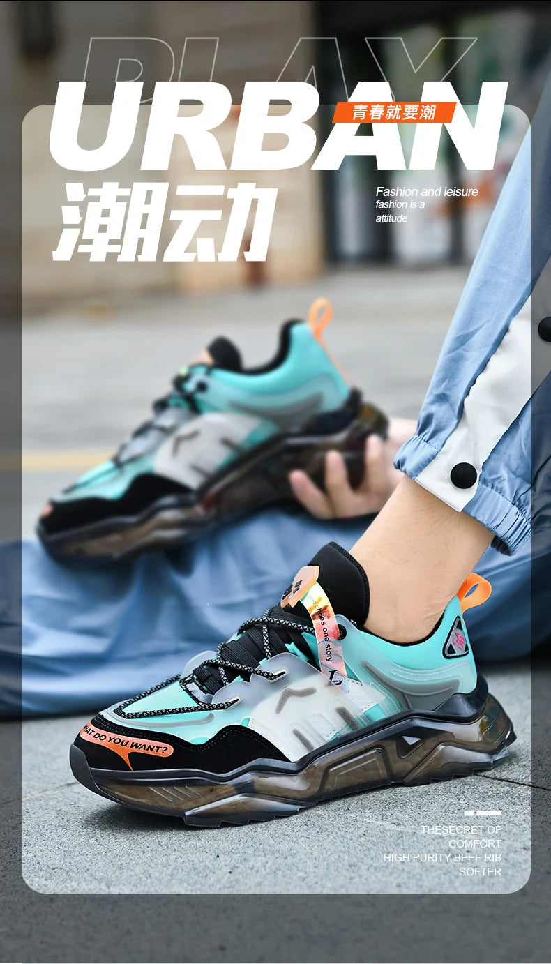 Herrskor Sneakers Herrskor för fritid Herrskor tennis Lyxskor Träningsskor Löpskor Andningsbara skor Modeloafers Löparskor för män