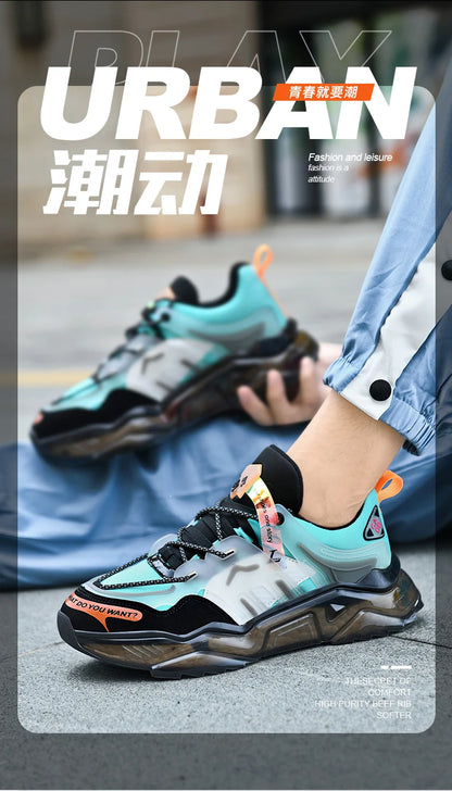 Herrskor Sneakers Herrskor för fritid Herrskor tennis Lyxskor Träningsskor Löpskor Andningsbara skor Modeloafers Löparskor för män