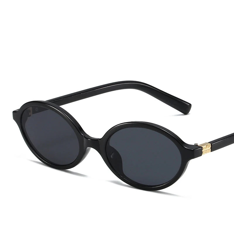 Cute Small Frame Oval Women's Sunglasses Sexy Leopard Retro Luxury Sun Glasses Ladies Fashion Shades Trends Eyewear Unique