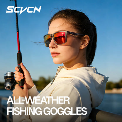 SCVCN New Polarized Water Sports Glasses Women Professional Surfing Boating Fishing Anti-glare Rafting Sailing UV400 Sunglasses